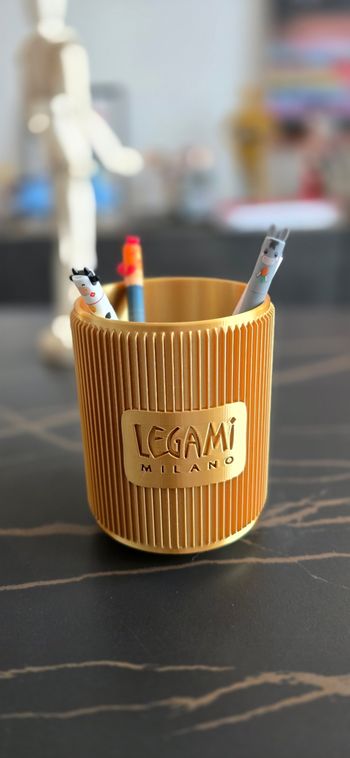 Pot à crayons Legami doré