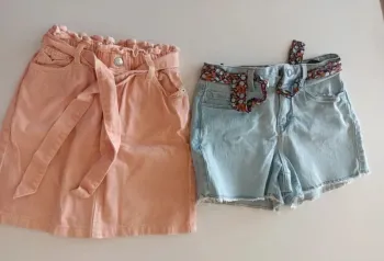 Lot 1 Short et 1 Jupe taille 10 ans
