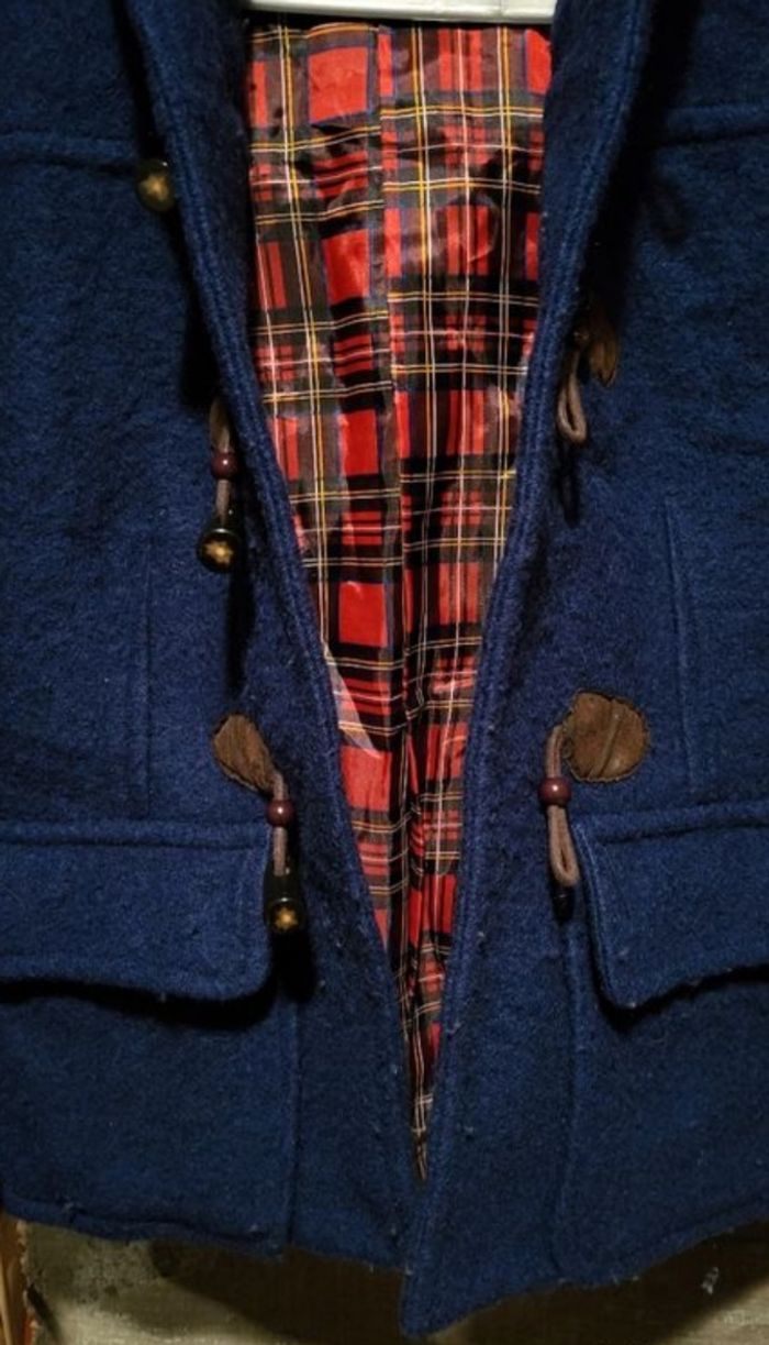 Manteau bleu marine avec capuche - photo numéro 3