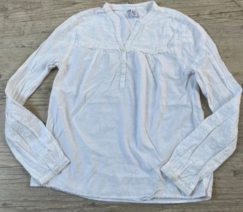 Blouse Zara 11-12ans tbe blanche