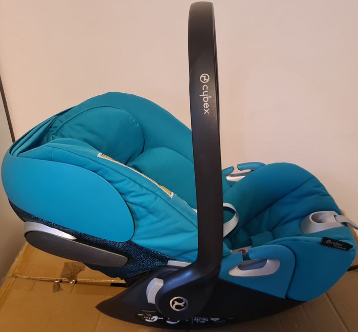 Ensemble Poussette+cosy+siège auto Cybex Turquoise - photo numéro 5