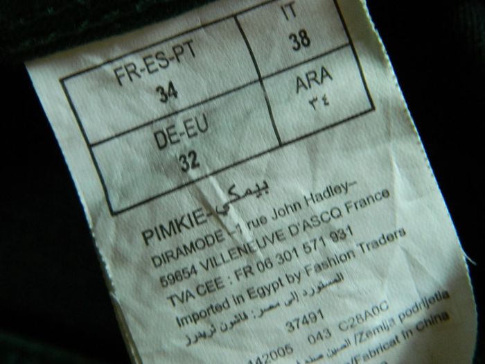 Pantalon femme T 34 coupe slim "Pimkie" - photo numéro 4