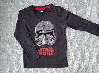 Haut manches longues Star wars a sequins réversible 4ans