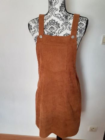 Robe velour côtelé