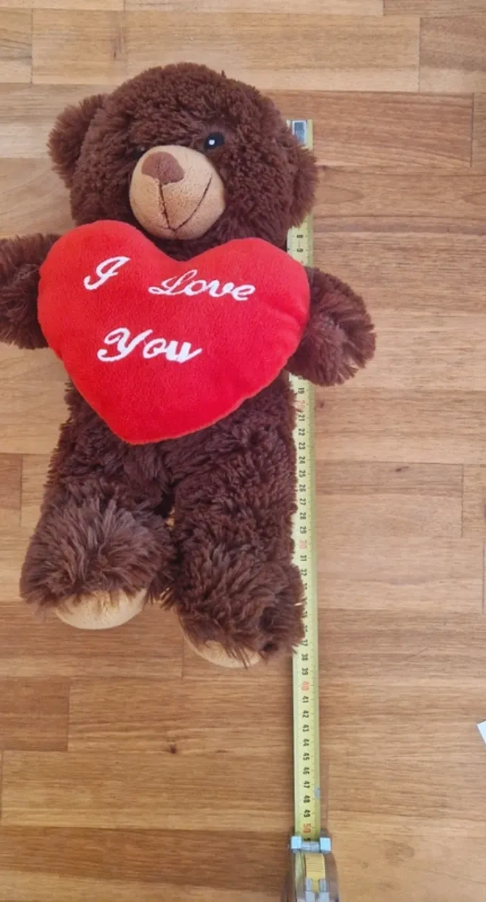 Peluche nounours i love you - photo numéro 5
