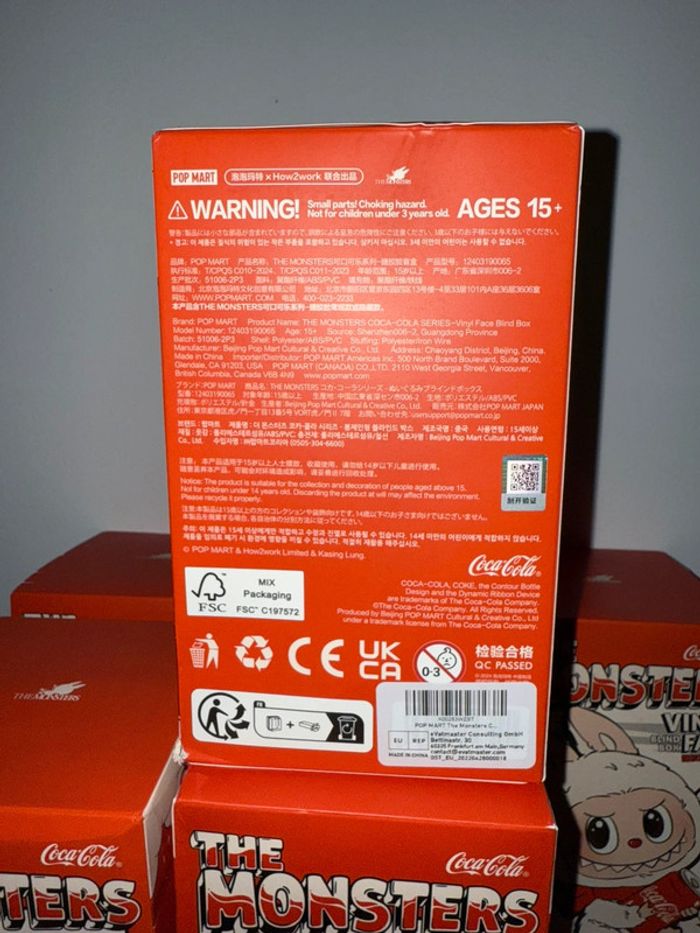 Set complet The monsters Labubu Vinyl Face Coca cola Pop Mart(Whole set) - photo numéro 4