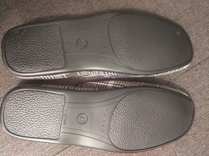 Chaussons homme T 42 neufs carreaux bleu - photo numéro 11
