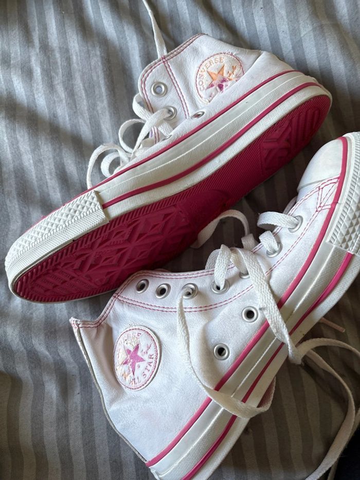 Converse cuir pointure 36 - photo numéro 2