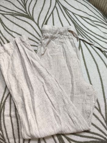 Pantalon fluide avec lin (20%)