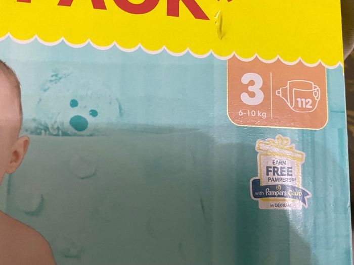 Couches Pampers taille 3 premuim maxi pack - photo numéro 2