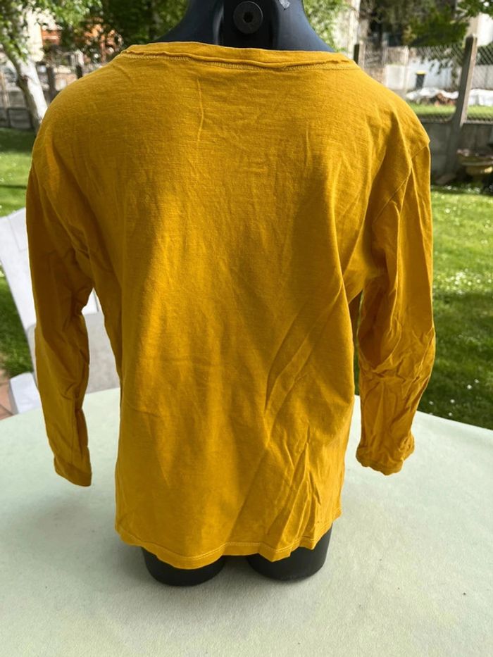 T shirt manche longue mango jaune 7/8 ans - photo numéro 2
