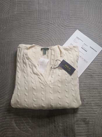 Torsadé Ralph Lauren blanc