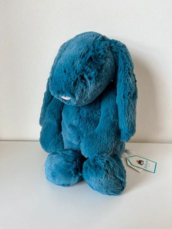 Medium bashful mineral blue bunny Jellycat