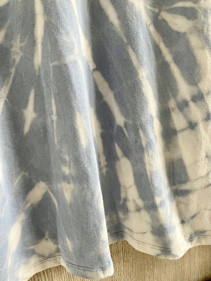 Tee-shirt psychédélique upcycling tie and dye manches courtes - photo numéro 2