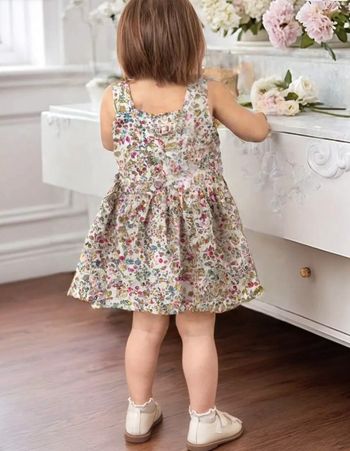 Jolie robe bébé fille été liberty 12 mois