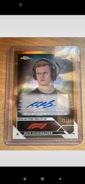 Carte collection F1 Mick Schumacher