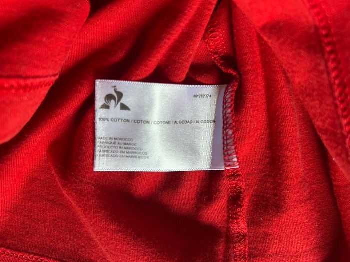T-shirt rouge et blanc 10 ans Le coq sportif - photo numéro 5