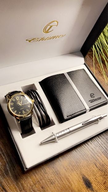 Magnifique coffret cadeau montre Quartz homme