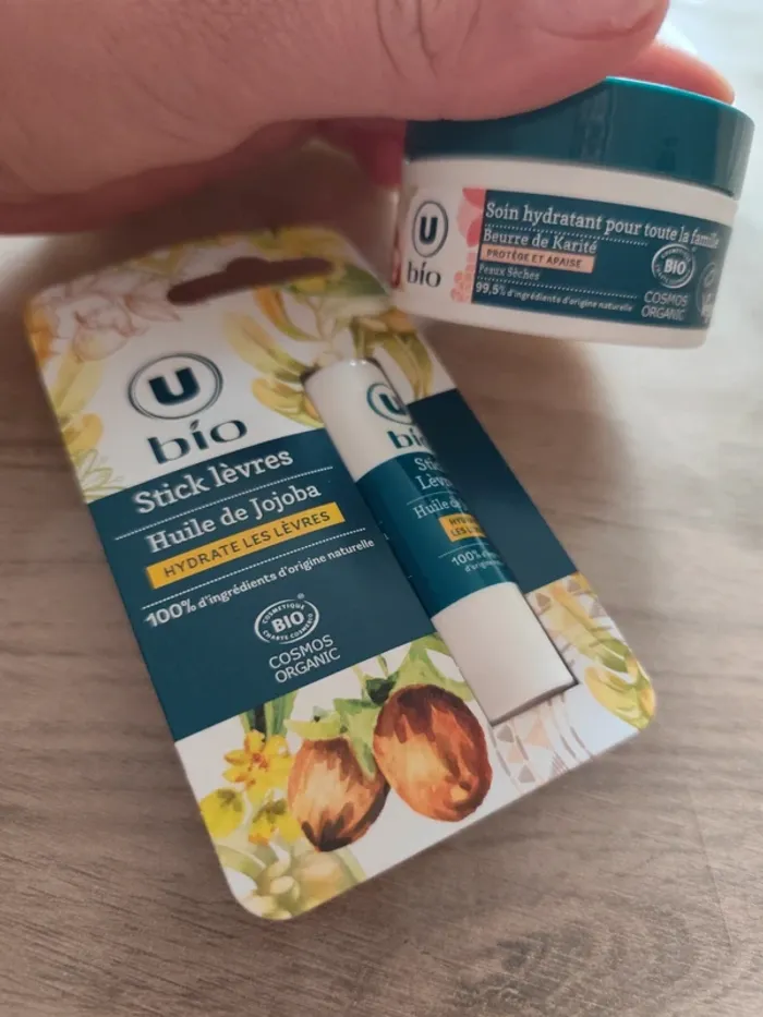 Lot de 2 soins stick lèvres et peau bio
