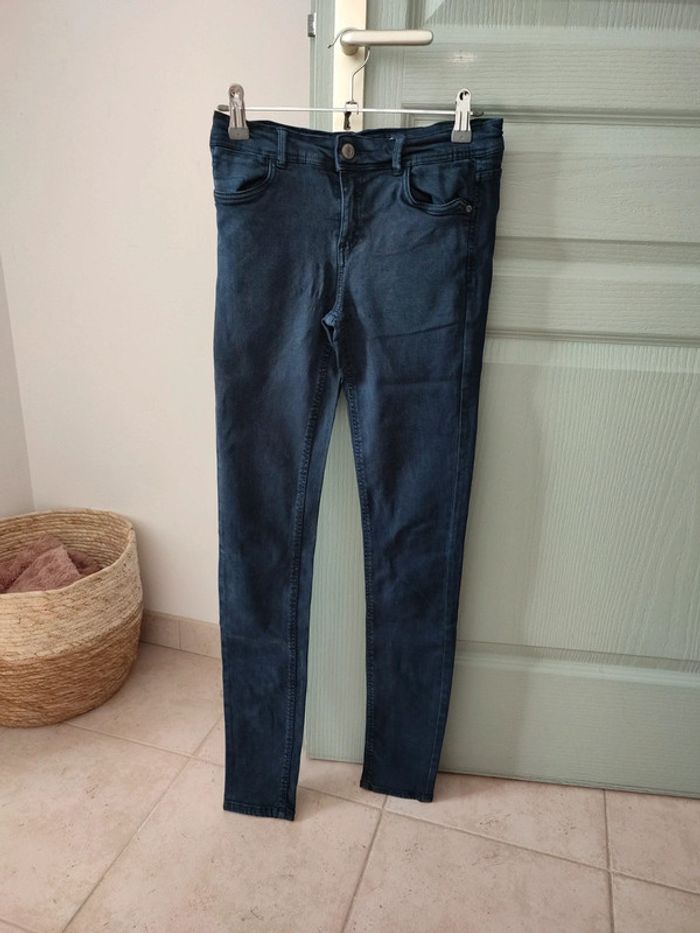 Pantalon épais et élastique bleu marine