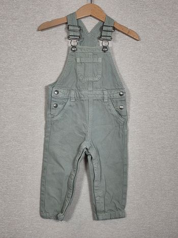 Salopette  vert sauge kiabi 18 mois 81 cm 