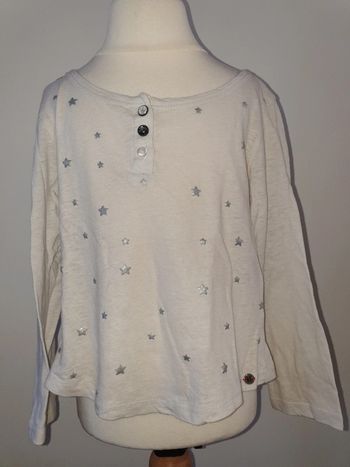 T-shirt manches longues blanc IKKS 3 ans