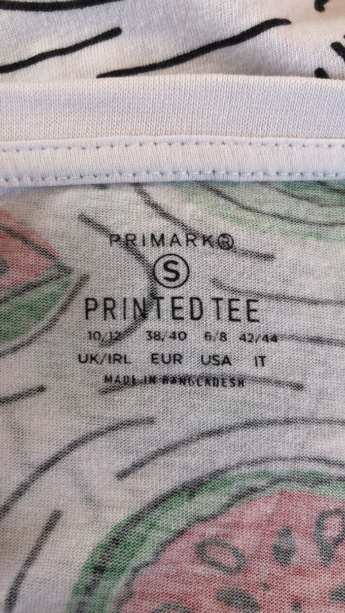 Primark t shirt taille s motif pastèque - photo numéro 5