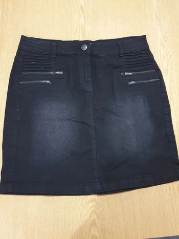 Jupe femme Cache Cache en jean noir T38