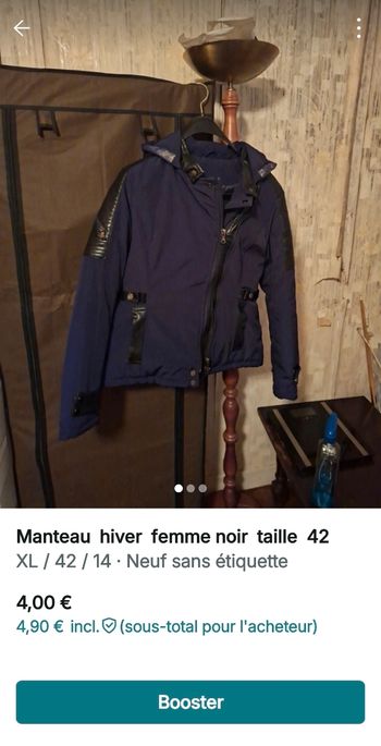 Marteau  hiver  noir taille  42