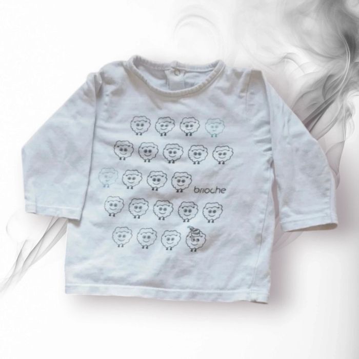T-shirt manches longues bébé 9 mois - photo numéro 2