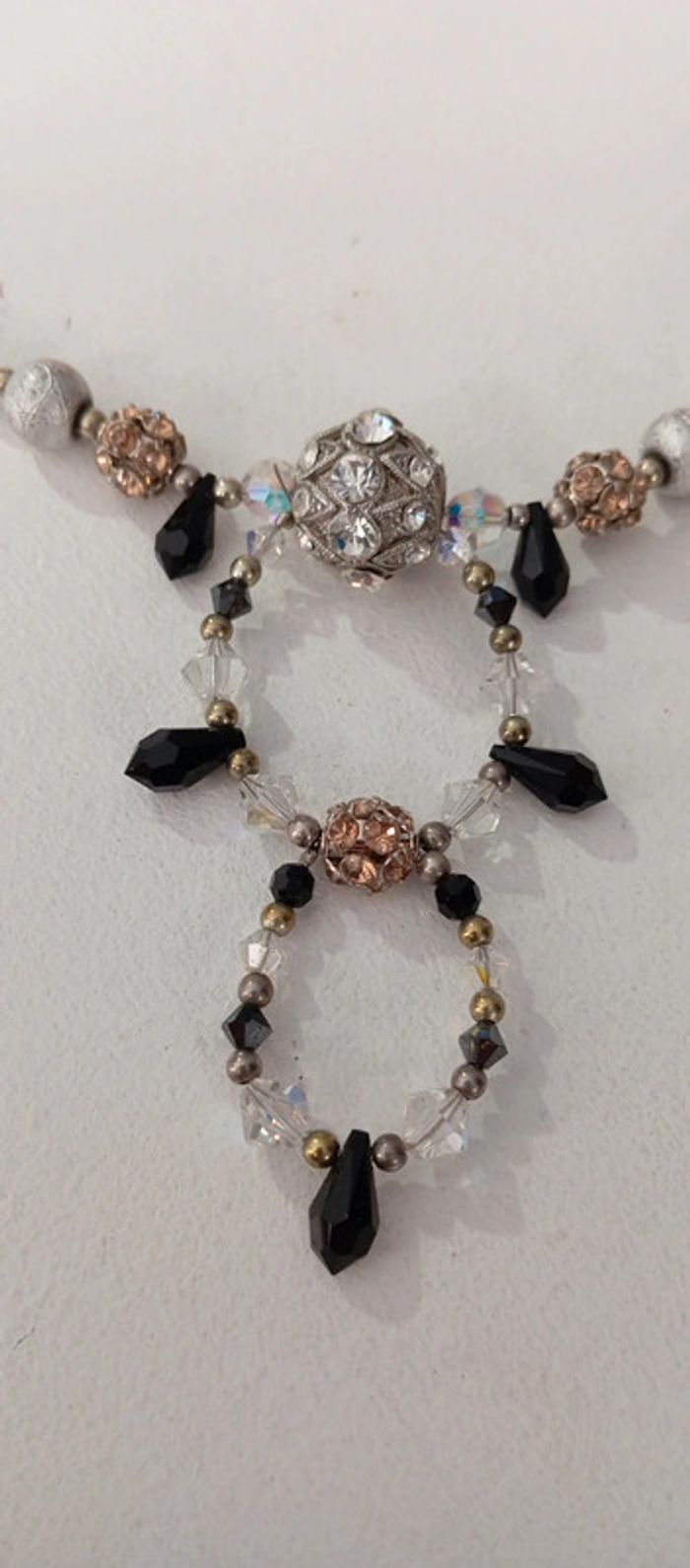 Collier de perles et strass - photo numéro 4