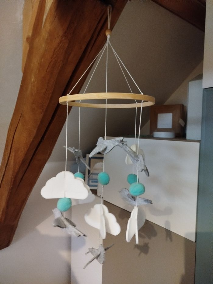 Mobile bois et tissu - photo numéro 3