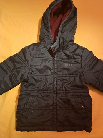 Veste hiver 18 mois noire