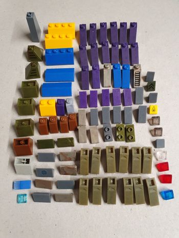 Lot de 90 pentes multicouleurs