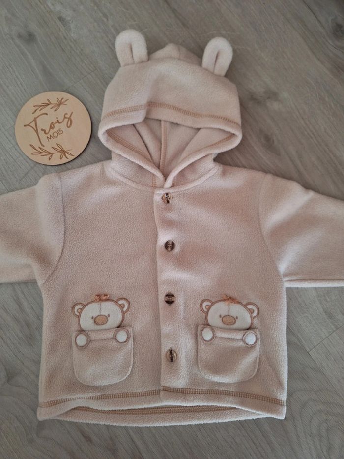 Veste chaude beige 3 mois mixte - photo numéro 5