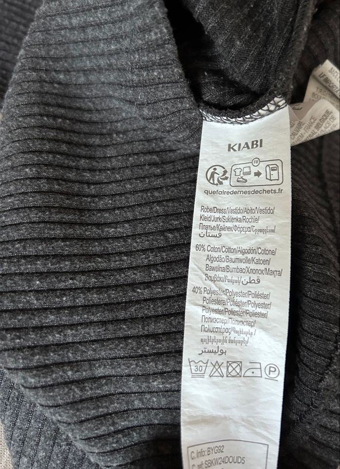 Robe confortable gris anthracite 3 ans Kiabi - photo numéro 4