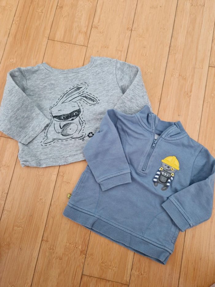 Lot de 2 sweats bébé garçon 18 mois DPAM