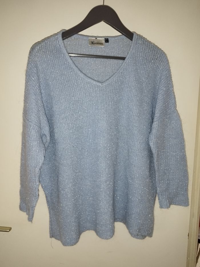 Pull bleu hiver