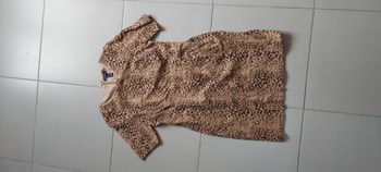 Robe manche courte léopard 44