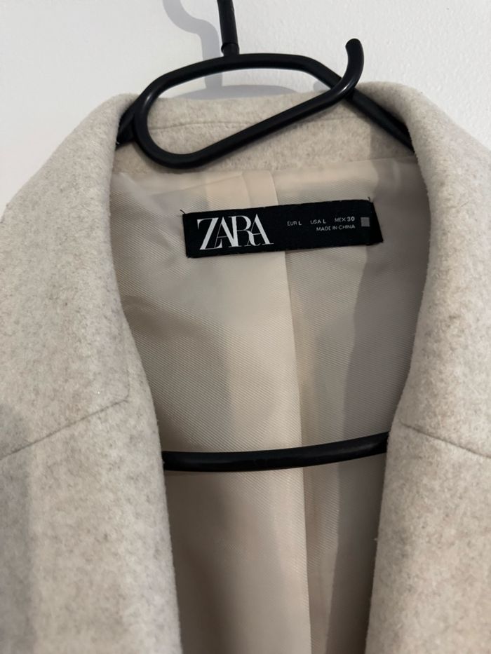 manteau crème Zara - photo numéro 6