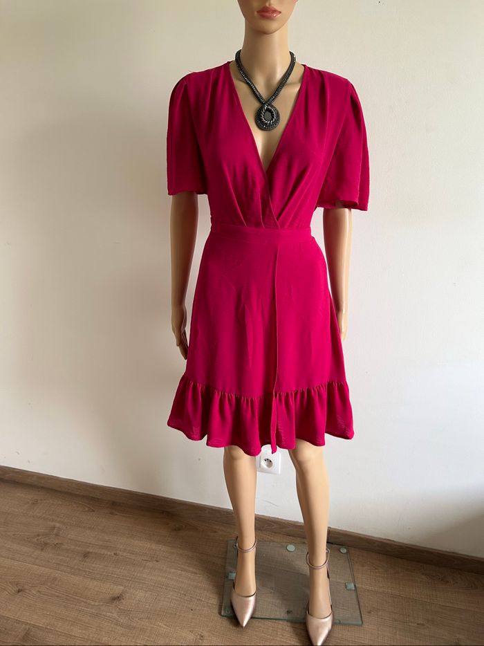 Robe rose neuve à manches courtes Morgan taille 36 (valeur 65€) - photo numéro 3