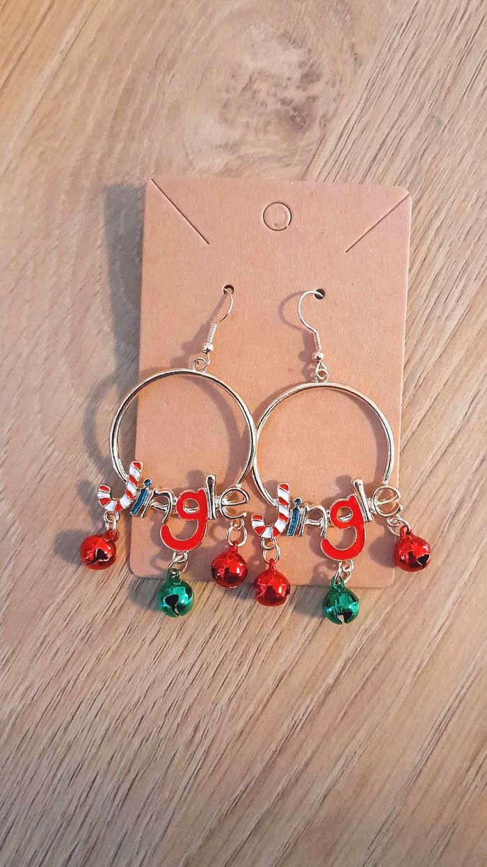 Bijoux Noël | Boucles d'oreilles "Jingle" - Neuves - photo numéro 2