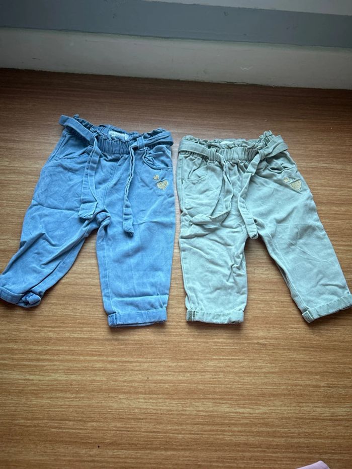Lot de 2 pantalon 12 mois