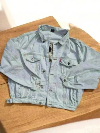 Blouson en jeans blanc 🌹 M🌹 unisexe