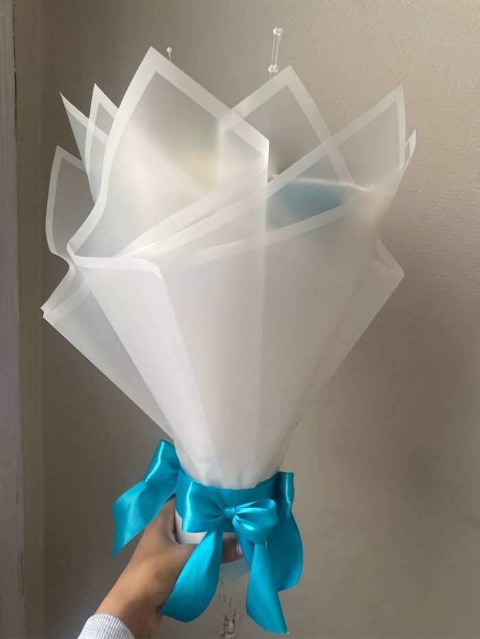 Bouquet de fleurs satinées - photo numéro 3