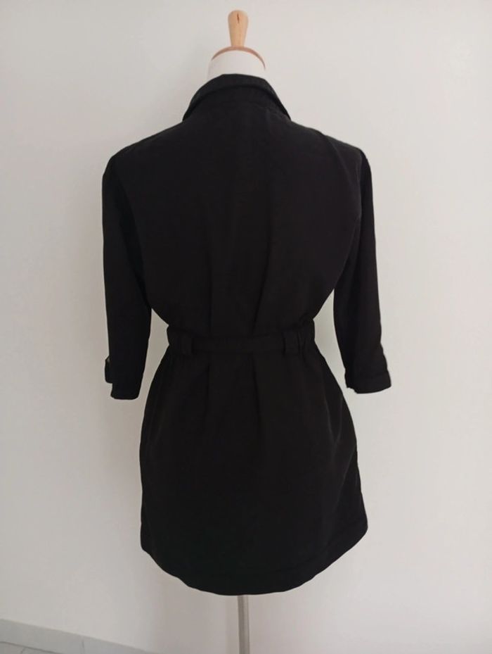 Zara - Robe "chemise" taille S | fluide - noire - photo numéro 2