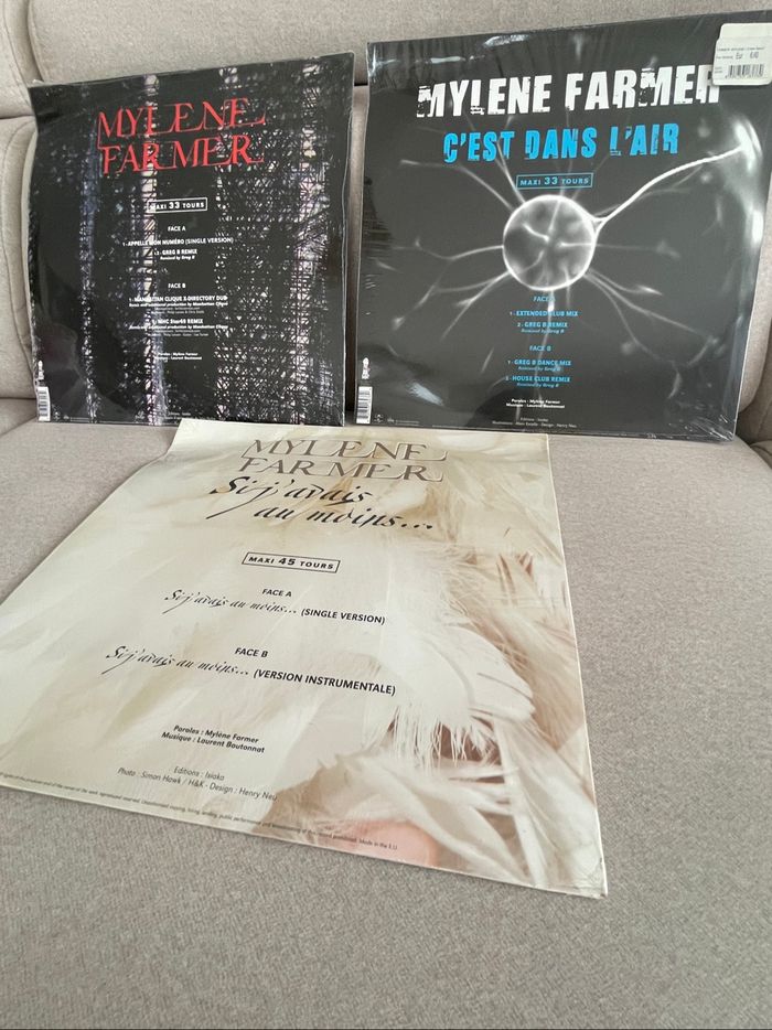 Mylène Farmer Maxi Vinyles les 3 - photo numéro 2
