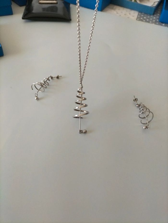 Parure argent tourbillon spirale - photo numéro 6