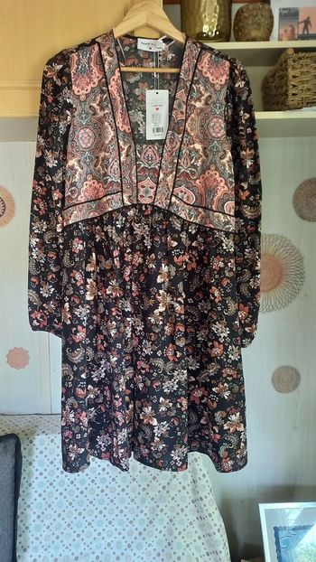 Jolie robe été bohème NafNaf neuve