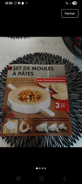 Set de 3 moule pour raviole 